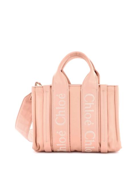 Chloé Chloé Pink Nylon Woody Convertible Tote Small (Authentic Pre-Loved)