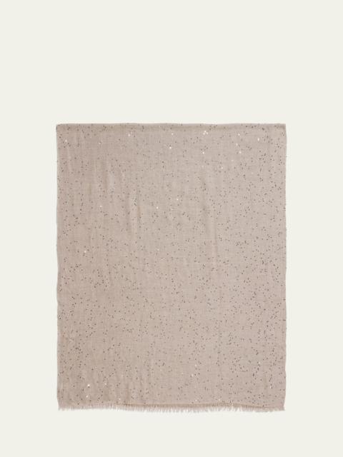 Brunello Cucinelli Cashmere-Blend Speckled Scarf
