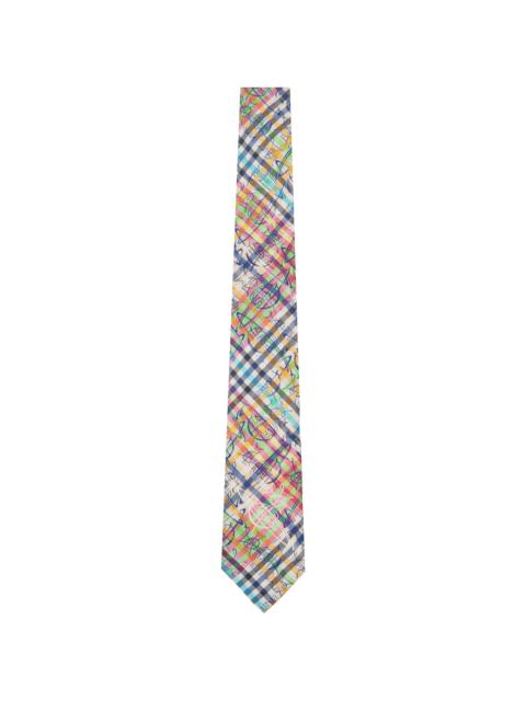 Vivienne Westwood Multicolor 8.5cm 'Graffiti Orb' Tie