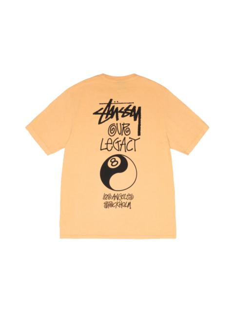 Stüssy Stussy x Our Legacy Work Shop 8 Ball Yin Yang Pigment Dyed Tee Peach