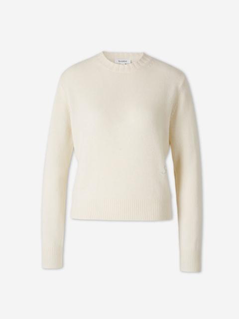 Sporty & Rich RHINESTONE LOGO SWEATER