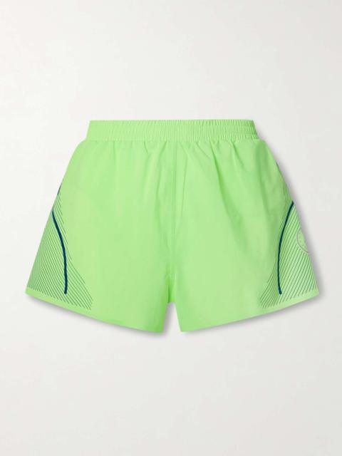 adidas TruePace printed recycled-ripstop shorts
