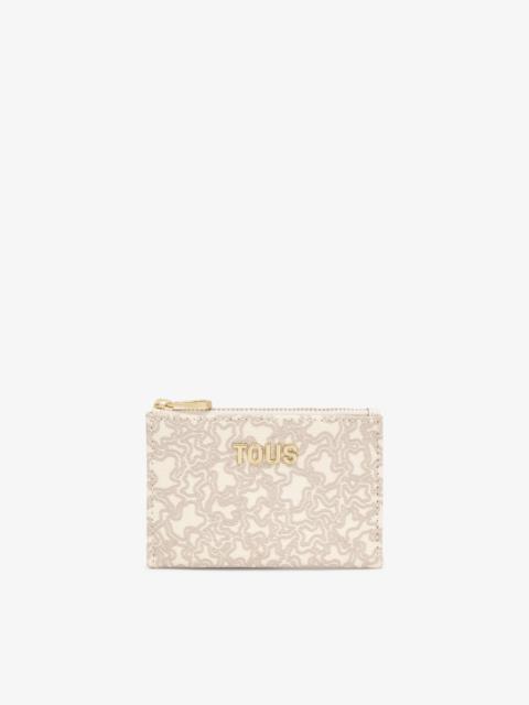 TOUS Beige Change purse-cardholder Kaos Mini Lines