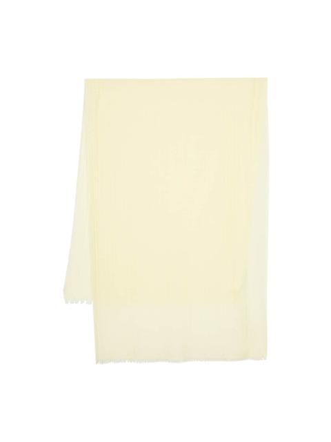 FABIANA FILIPPI frayed-edge twill scarf