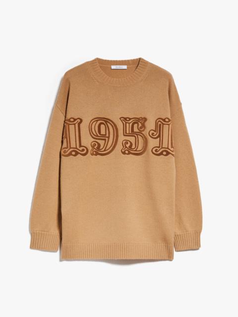 Wool and cashmere monogram pullover