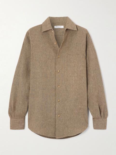 Loro Piana Andrè linen shirt Brown