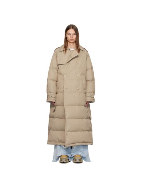 【関税&送料込】Vetements Camel Cotton Oversize Trench Coat VETEMENTS Camel cotton oversize trench coat