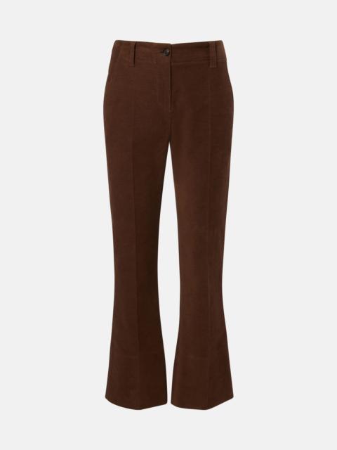 Brunello Cucinelli Cropped cotton flared pants
