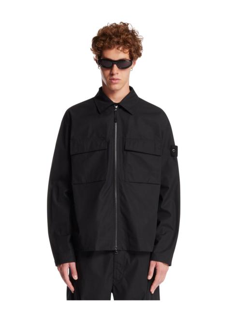 Stone Island Black 1200018 Ghost Cotton Overshirt