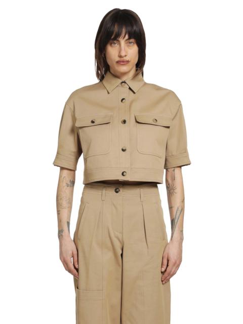 Max Mara Stretch Cotton Cropped Jacket