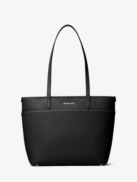 MICHAEL KORS Marlowe Medium Pebbled Leather Pocket Tote Bag