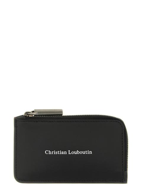 Christian Louboutin 'Canopy' Zip Card Holder
