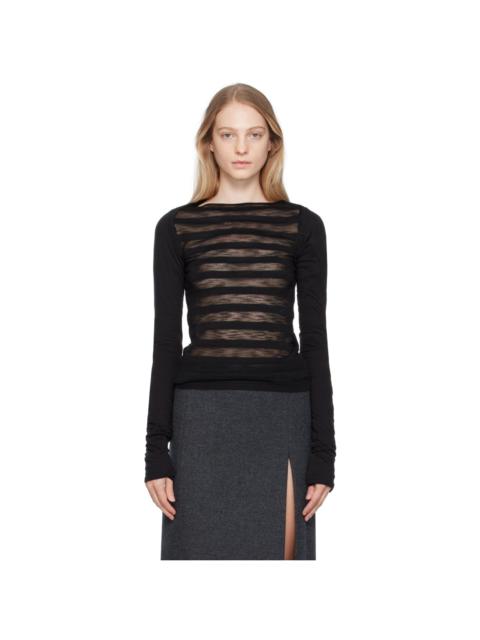 We11done Black Bolero Cardigan