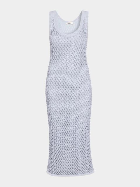diotima Emin Crystal Mesh Maxi Tank Dress