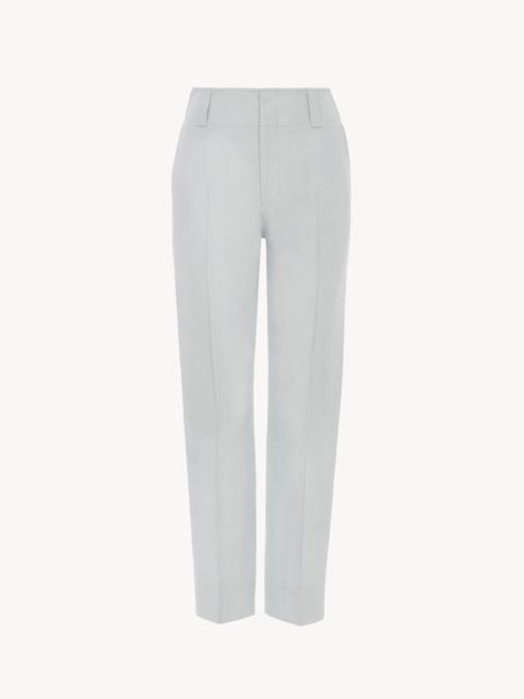 Chloé CIGARETTE PANTS IN A LINEN-COTTON MIX