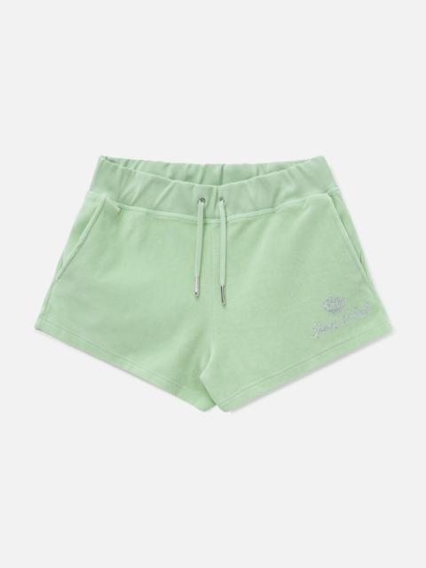 Sporty & Rich SPORTY & RICH X JUICY COUTURE SCRIPT VELOUR SHORT