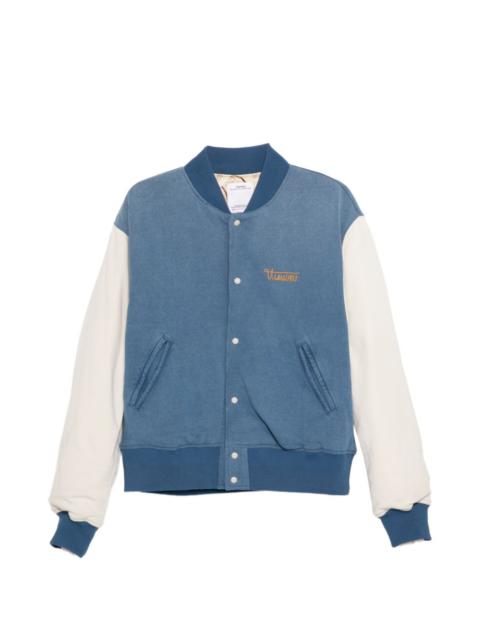 visvim WAWONA DOWN VEST (W/LI NEP TWEED) NAVY | REVERSIBLE