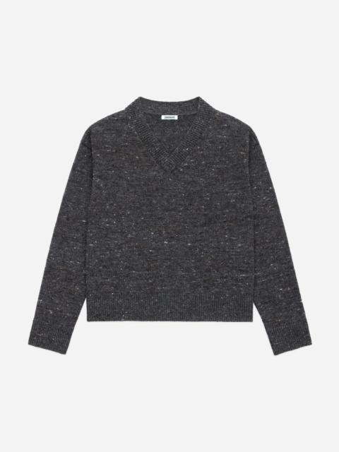 3sixteen V-Neck Sweater - Pewter Tweed