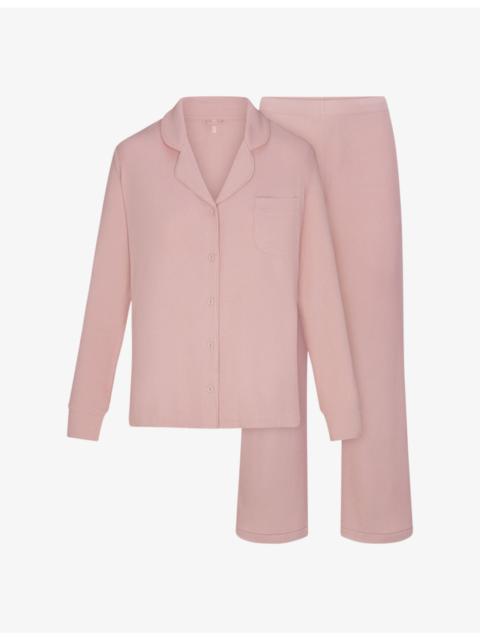 SKIMS Soft Lounge Long-Sleeve Stretch-Modal Pajama Set