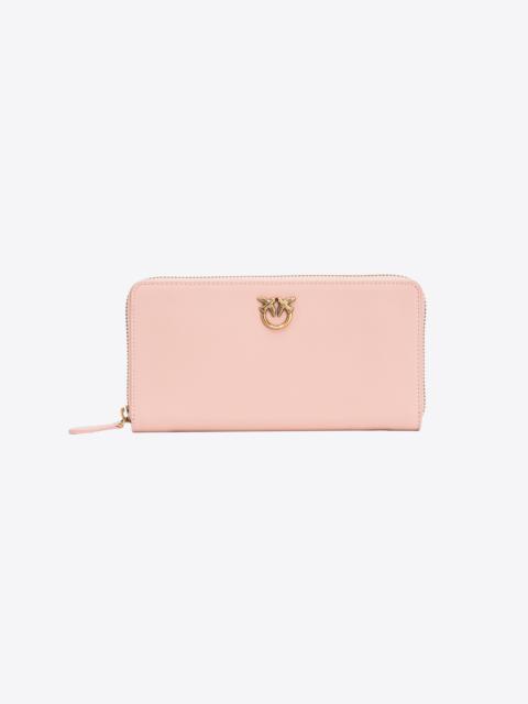 PINKO ZIP-AROUND LEATHER PURSE