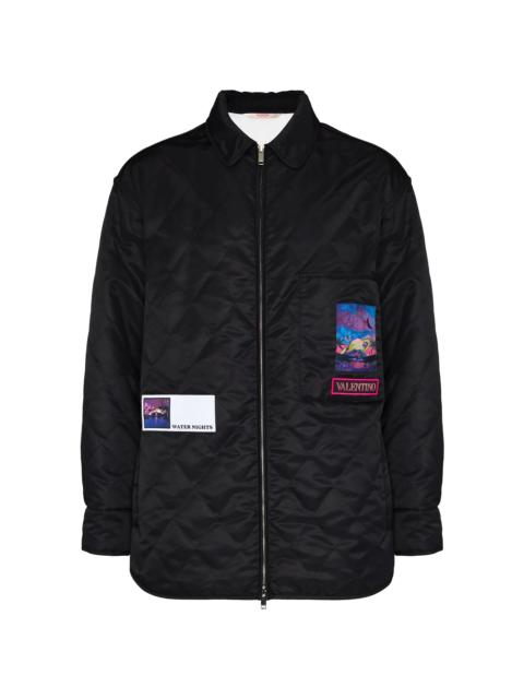 Valentino quilted shirt jacket