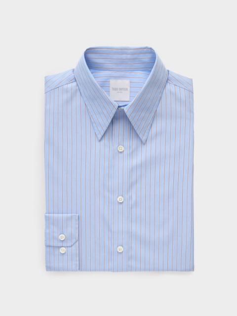 TODD SNYDER Cotton Long Point Collar Dress Shirt