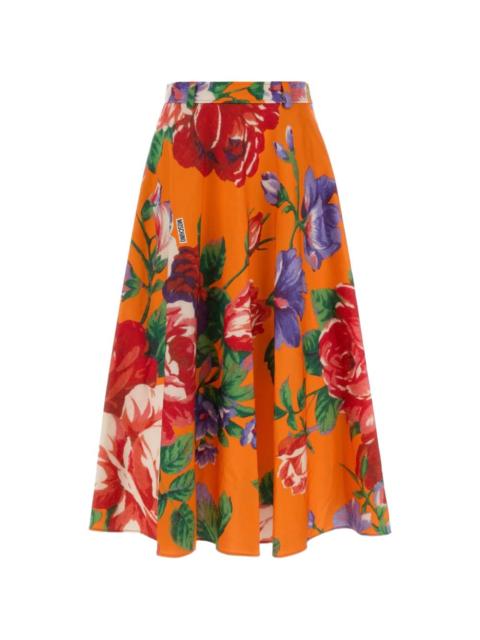Moschino printed midi skirt