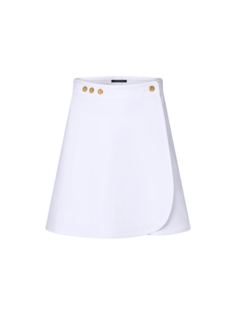 Louis Vuitton Technical Jersey Mini Wrap Skirt