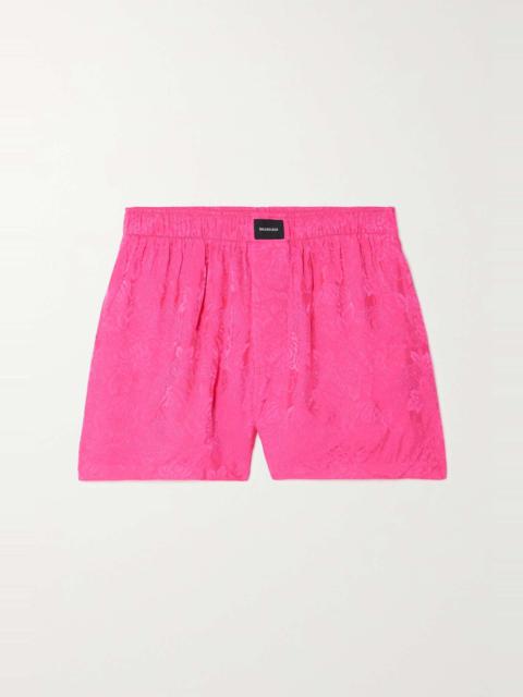 BALENCIAGA Satin-jacquard shorts