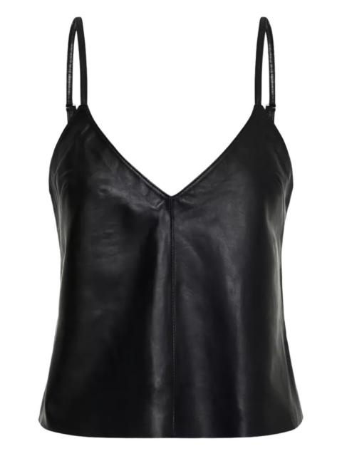 ONE TEASPOON V-neck leather tank top