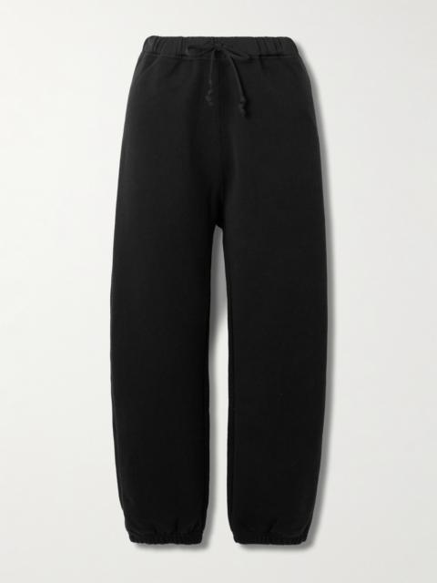 Carven Crepe-trimmed Cotton-jersey Track Pants