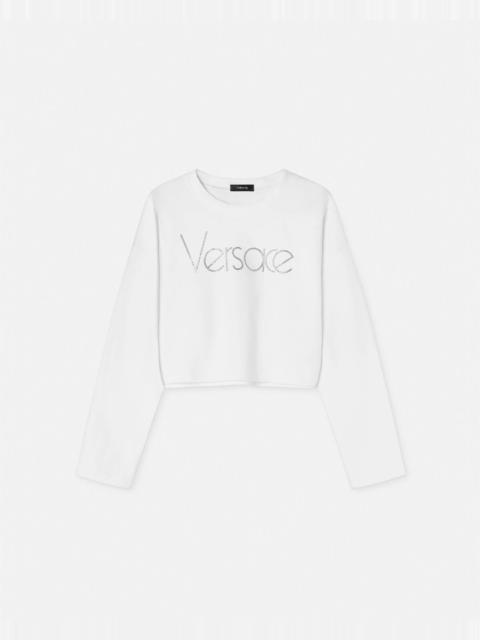 VERSACE 1978 Re-Edition Logo Crop Sweatshirt