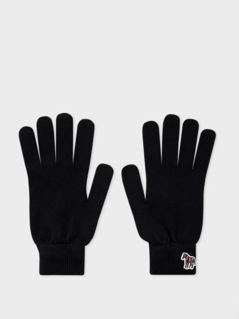 Paul Smith Zebra Logo Wool Gloves