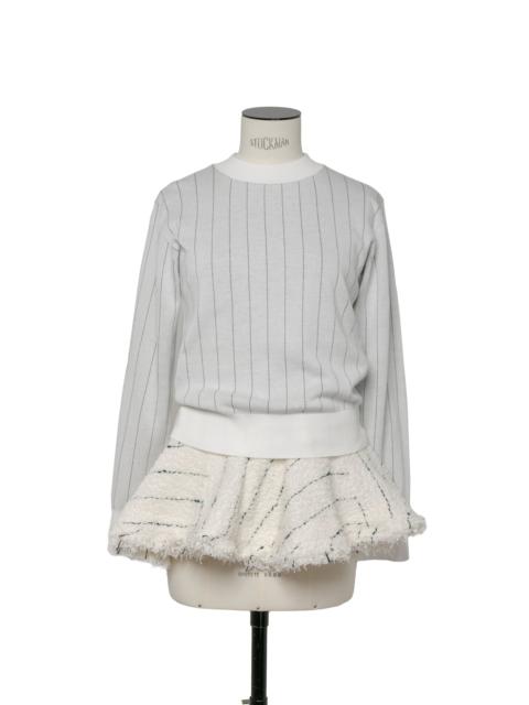 sacai Tweed x Knit Pullover