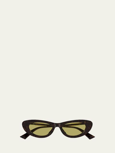 Bottega Veneta Bold Ribbon 51mm Cat-Eye Sunglasses