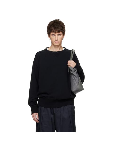 Maison Margiela Black Cotton Sweatshirt