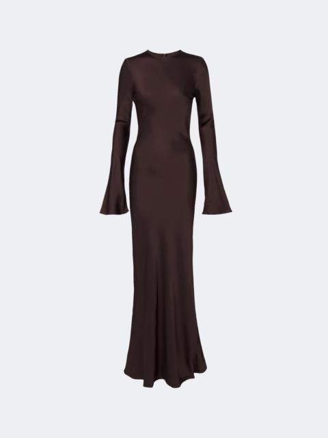 ROTATE Satin maxi dress