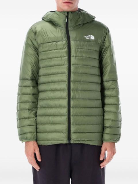 The North Face hooded quilted padded jacket
