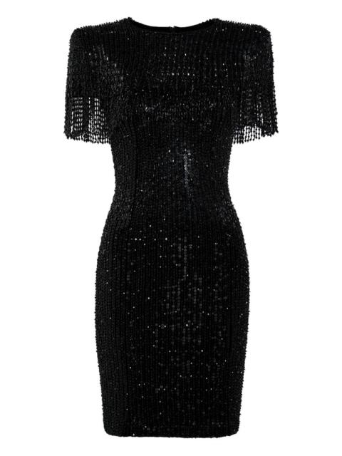 JENNY PACKHAM Swish sequin-embellished beaded mini dress