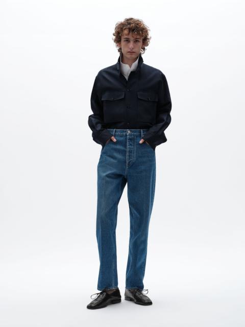 Bottega Veneta Medium Indigo Wide Leg Jeans
