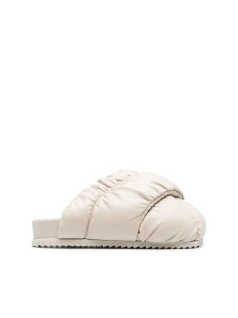 YUME YUME ruched quilted slippers