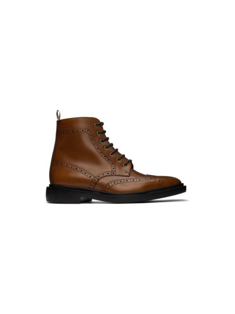 Brown Classic Wingtip Brogue Boots