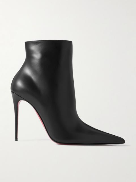 Christian Louboutin Kate Max 100 leather ankle boots Black