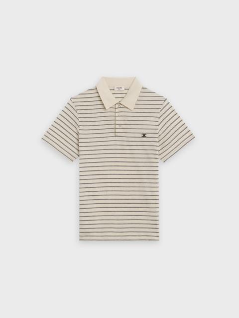 CELINE 'TRIOMPHE' POLO IN STRIPED COTTON