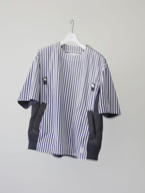 sacai Thomas Mason Cotton Poplin x Nylon Twill Pullover
