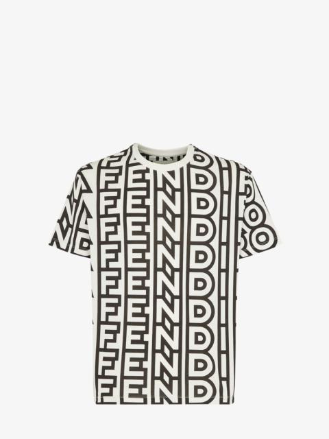 FENDI Two-tone jersey Fendi Roma Capsule T-shirt