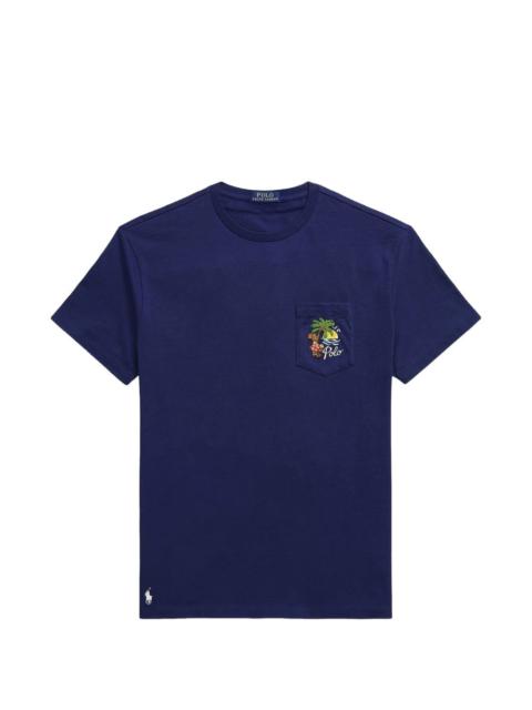 Polo Ralph Lauren logo-embroidered pocket T-shirt