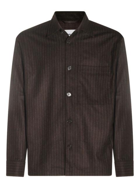 NN07 pinstripe-print shirt