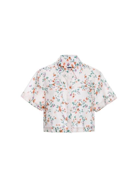 Agua by Agua Bendita Virtuosa Chinesis Cropped Shirt multi