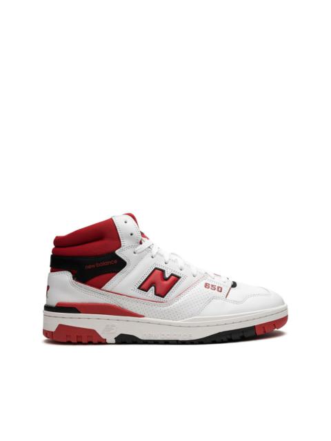 New Balance 650 perforated leather and mesh high-top